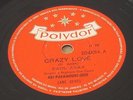 PAUL ANKA 1958 Crazy Love/ Let the bells keep ringing Ex 10” 78 RPM  BRAZIL
