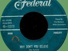 ROCKERS (w/ Ike Turner's band) Down in the Bottom / Why Don't 45rpm Federal 1956