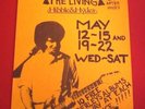 JIM BASNIGHT + THE LIVING Original 1982 Punk Flyer Poster Hibble & Hydes Seattle