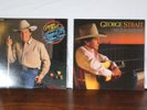2 George Strait Vinyl Record LP s Beyond the Blue Neon & Chill of An Early Fall