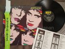 KISS Asylum JAPAN LP R28R-2003 w/OBI(torn)+fold-out INSERT 1985 issue Free S&H