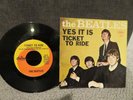 THE BEATLES - TICKET TO RIDE & YES IT IS - 1965 PRESS VINYL 45 RECORD W/ SLEEVE