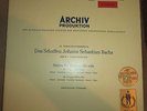 Das Schaffen Johann Sebastian Bachs, ARCHIV PRODUCKTION, Selten Rar siehe Text
