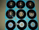 Beatles 45 RPM (9) pc. Record Collection