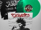 the CASUALTIES under attack Lp GREEN VINYL Record with lyrics insert