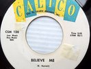 THE SKYLINERS vg++ original CALICO doowop 45 BELIEVE ME b/w HAPPY TIME    FM156