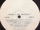 FRANK Y SUS INQUIETOS same RARE SALSA GUAGUANCO DJ RADIO LP Venezuela 1967