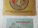 78rpm Vulcan Record Junior Operetta LITTLE RED RIDING HOOD set of 3 1923