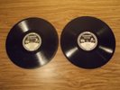 2 ORIGINAL EDISON DIAMOND DISC RECORDS