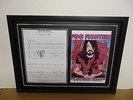 Foo Fighters Hand Signed/Autographed Songsheet with a Poster and COA