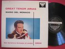MARIO DEL MONACO   GREAT TENOR ARIAS (1959) DECCA SXL 2122 LP ORIG FFSS WB 3E/5E
