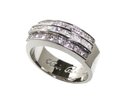Elvis Presley Silver Wedding Ring with Swarkovski Crystal