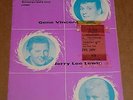 Gene Vincent/Jerry Lee Lewis/Heinz 1963 UK Tour Programme + Ticket