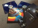 ELO - OUT OF THE BLUE - 1979 BLUE VINYL DOUBLE LP WITH INNER SLEEVES & POSTER