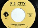 P.J. PJ CITY-STRAIGHT FORWARD ON RISE MODERN SOUL FUNK 45-M- HEAR