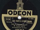 André Lévy cello: Fauré Romance / Offenbach Barcarole   Odeon 78 rpm