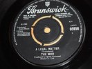 THE WHO - A LEGAL MATTER / INSTANT PARTY - UK ISSUE - VERY GOOD