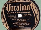 78rpm – Minnie Wallace with Robert Wilkins – Vocalion 03154