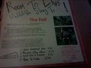 The Fall room to live orig. kamera vinyl lp 1982. see info.