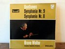 BRUNO WALTER / BEETHOVEN symphonie n°8 & 9 / HOLL PHILIPS ED1 HI FI STEREO SET