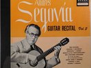 ANDRES SEGOVIA Guitar Recital Vol 2 DECCA 4 x 78 SET