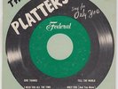 THE PLATTERS - SING FOR ONLY YOU (FEDERAL EP 378) RARE KILLER