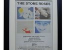 STONE ROSES+She Bangs The Drums+POSTER+AD+ORIGINAL 1989+FRAMED+FAST GLOBAL SHIP