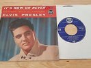 RARE FRENCH REPRO EP ELVIS PRESLEY ITS NOW OR NEVER RARE SLEEVE+RARE LABELNUMBER
