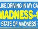 Madness - I Like Driving In My Car.  Promo 1982 Unused Sticker. Nr Mint.