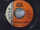 ROLLIE WEBBER Stealin' My World/Cotton Fields Rare Rockabilly 45 RPM Vinyl WASP