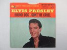 ELVIS PRESELY HOUND DOG 45 +PS PICTURE SLEEVE GOLD STANDARD SERIES RCA 447-0608
