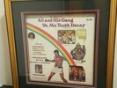 Muhammad Ali And His Gang Vs Mr Tooth Decay LP Album Shadow Box Framed 1976