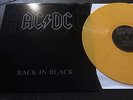 AC/DC BACK IN BLACK YELLOW VINYL 12