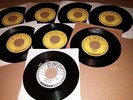 8 RARE ORIGINAL SUN 45 RPM SINGLES WADE CAGLE PROMO GROOVY TRAIN ERNIE CHAFFIN
