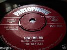 Beatles Love Me Do.Orig UK Parlophone  red label 7inch 45 quality copy  V/G con