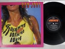 BON JOVI SLIPPERY WHEN WET MERCURY 28PP-1025 Japan Vinyl LP