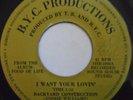 BACKYARD CONSTRUCTION   I Want Your Lovin / Are You Lonely   7
