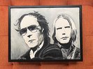 Ron & Rob, original painting by Deniz Tek (Radio Birdman)