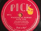 RARE Dick McIntire Harmony Hawaiians Pick 891 78 rpm Hawaiian Hut Sacramento CA