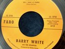 BARRY WHITE & ATLANTICS Tracy /Flame Of Love NORTHERN SOUL ORIG FARO 45 (EX)