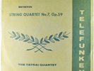 Tatrai Quartet, Beethoven String Quartet No. 7, Telefunken GMA 27 Mono LP