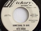 M- PROMO NORTHERN SOUL 45 / NITA ROSSI / SOMETHING TO GIVE / HICKORY 1399