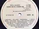 IRON MAIDEN - Seventh son / RARE GUATEMALA LP / Dideca 1988