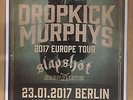 DROPKICK MURPHYS  2017 BERLIN  --  KONZERT POSTER - KONZERT PLAKAT    --  DIN A1