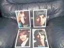 THE BEATLES ALL 4 FULL GLOSS PORTRAITS FROM THE WHITE ALBUM AWESOME NEW MINT FAB