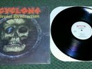 Cyclone - Brutal Destruction LP, orig 1st press, white label Roadrunner, NM
