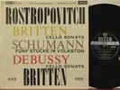 SXL 2298 ED1 Rostropovich, Britten & Debussy cello sonatas, Schumann, 5 Pieces