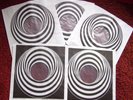 3 X WHITE & 2 X BLACK VERTIGO SWIRL / SPIRAL12