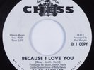 Northern Soul 45 BILLY STEWART Because I Love You CHESS VG+/NM promo HEAR