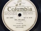 'INTRODUCING THE SAVOY HOTEL ORPHEANS’ 1931 PROMOTIONAL COLUMBIA 78 - UNCOMMON